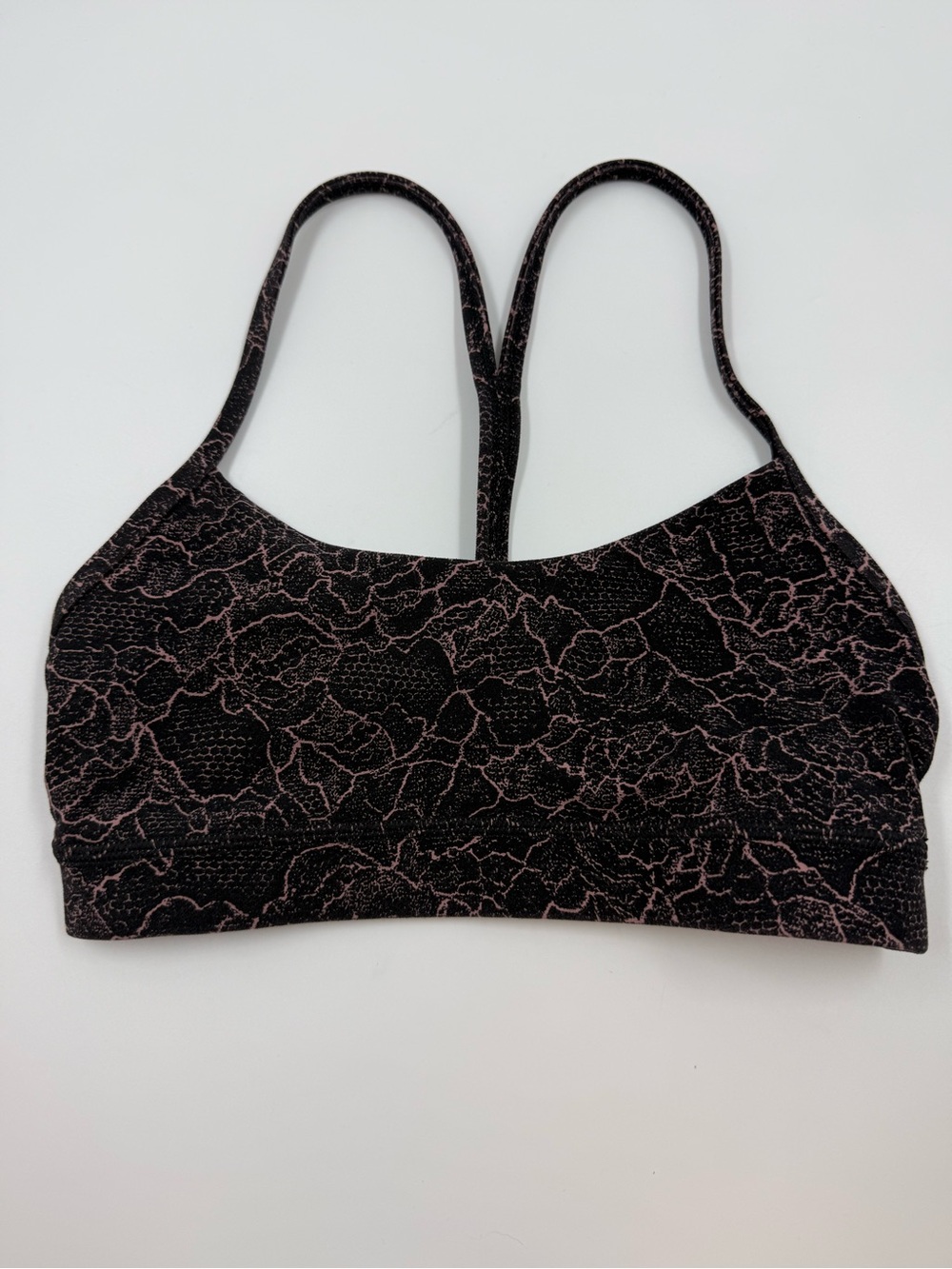 Lululemon Flow Y Bra Lacescape Size 4
